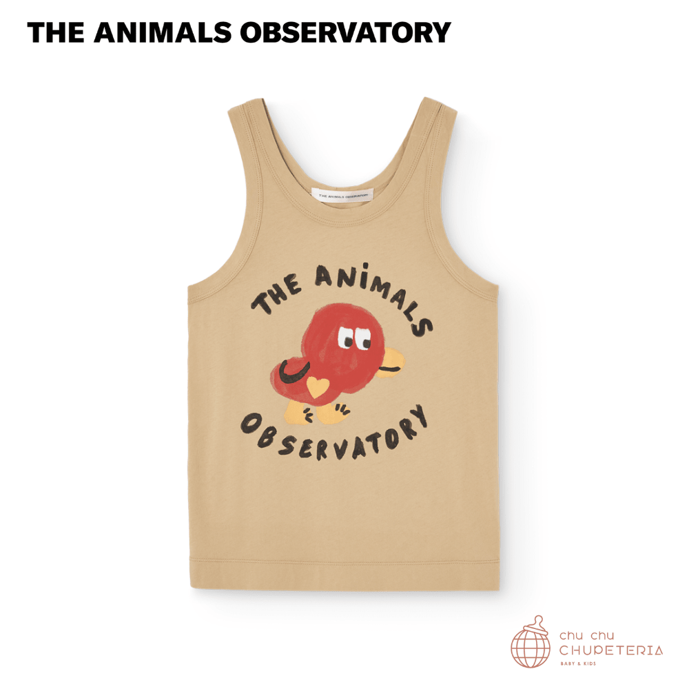【THE ANIMALS OBSERVATORY】Frog Tank Top - SOFT BROWN _1 _ chu chu CHUPETERIA