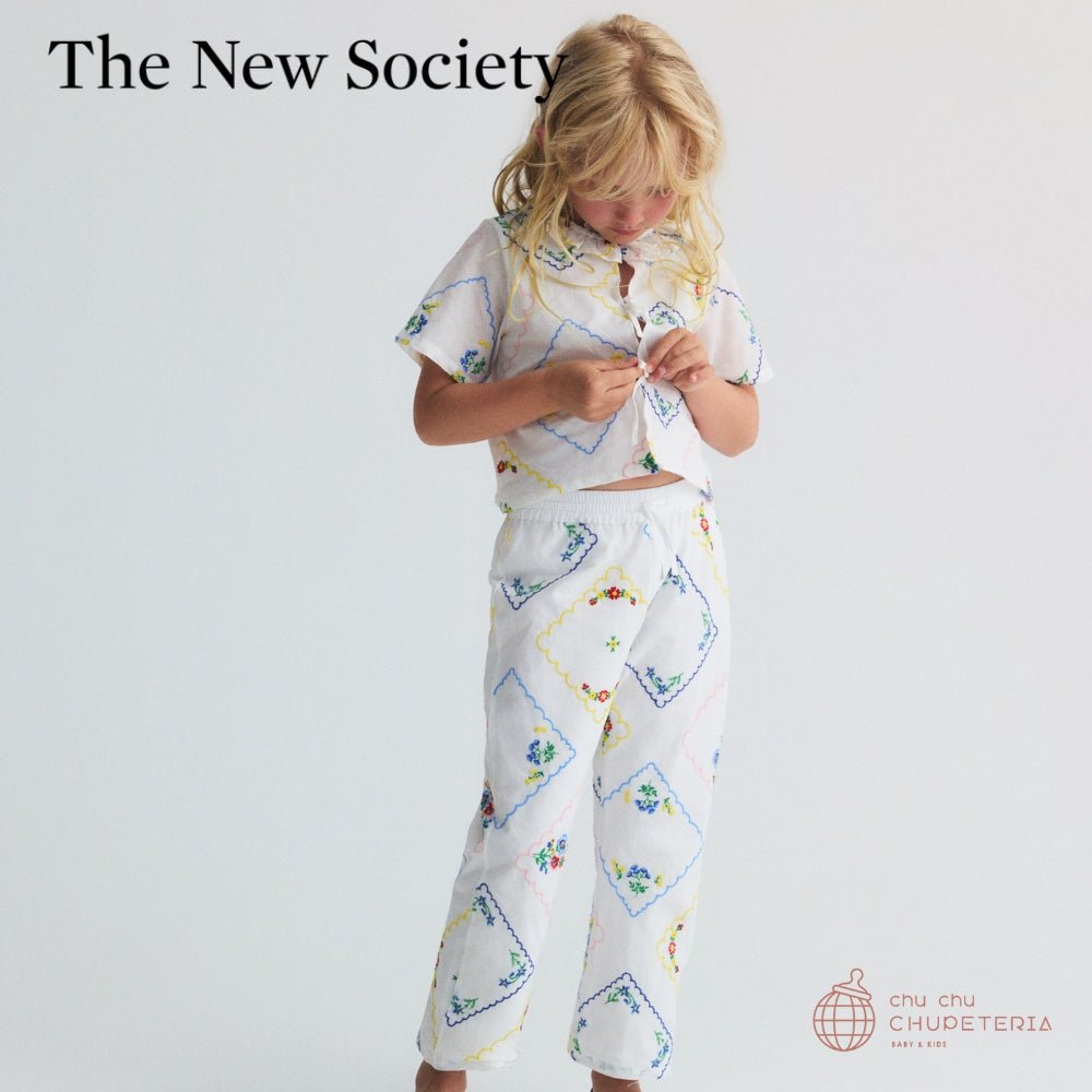 【the new society】Jacinthe Pant Multicolor Embroidery _2 _ chu chu CHUPETERIA