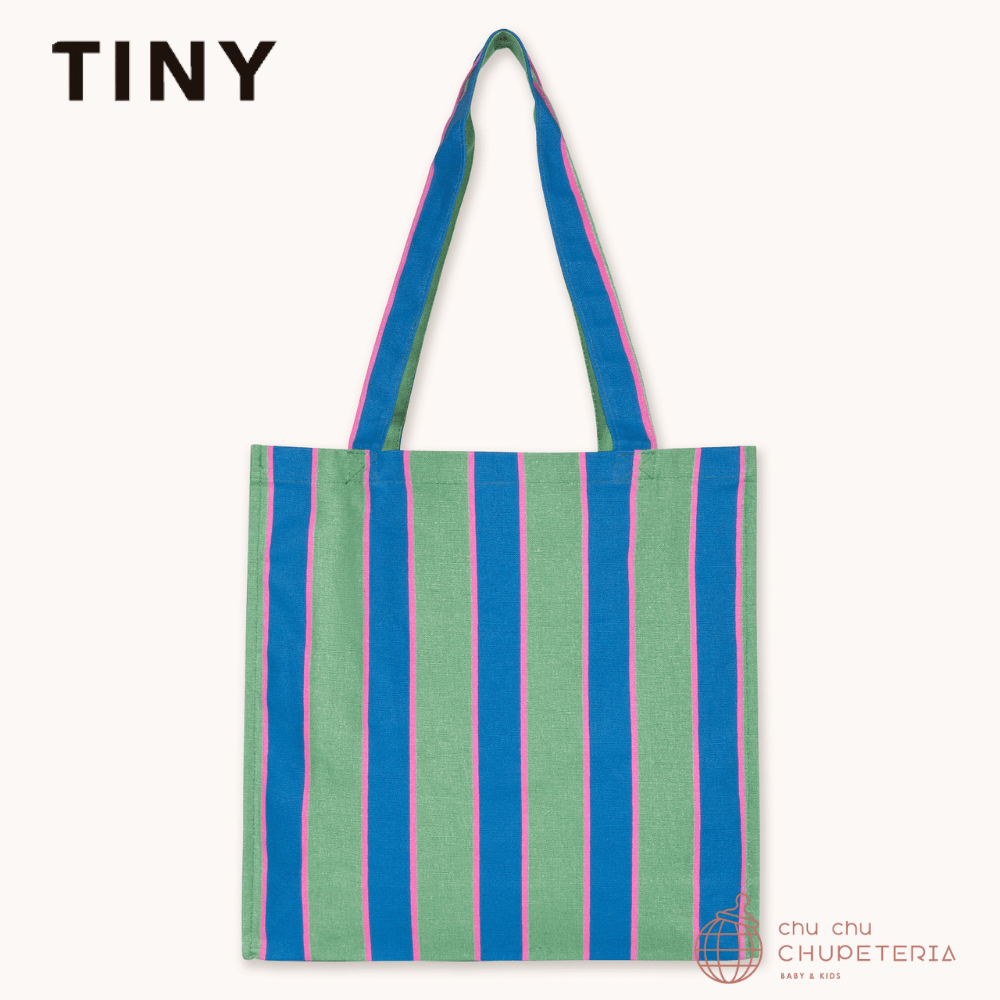 【TINYCOTTONS】[Drop 1] BLUE TINY TOTE BAG washed emerald _2 _ chu chu CHUPETERIA