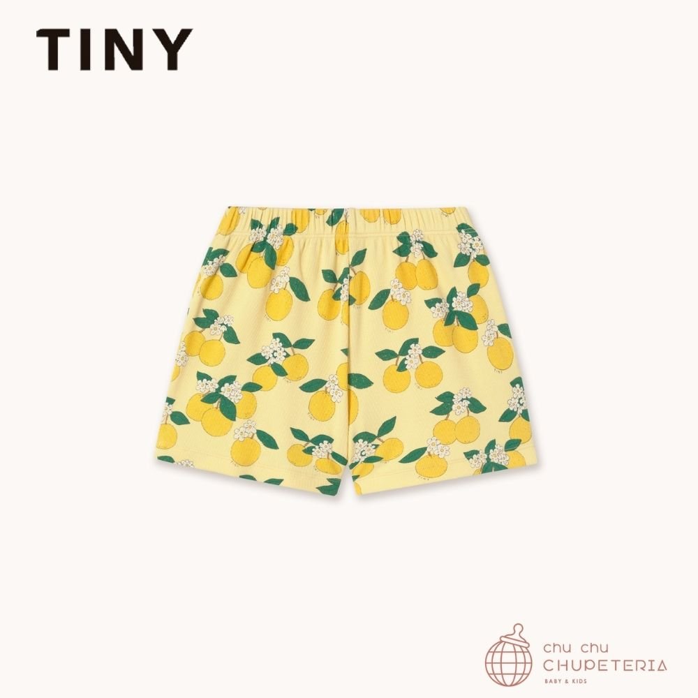 【TINYCOTTONS】[Drop 1] ORANGES RIB SHORT mellow yellow (26SS) _2 _ chu chu CHUPETERIA