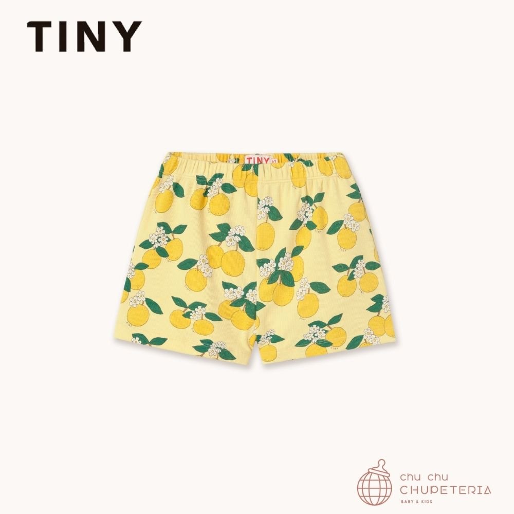 【TINYCOTTONS】[Drop 1] ORANGES RIB SHORT mellow yellow (26SS) _1 _ chu chu CHUPETERIA