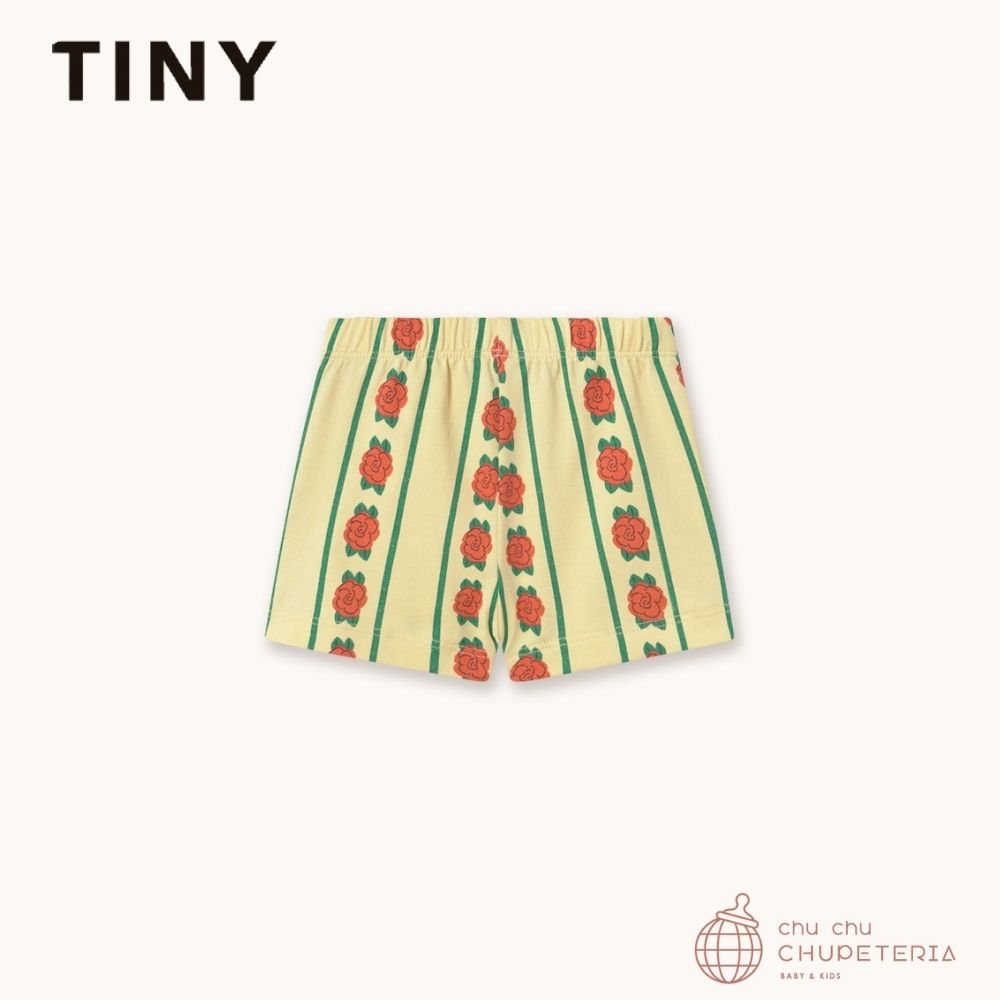 【TINYCOTTONS】[Drop 1] ROSE PATTERN KNITTED BABY SHORT dusty yellow (26SS) _2 _ chu chu CHUPETERIA
