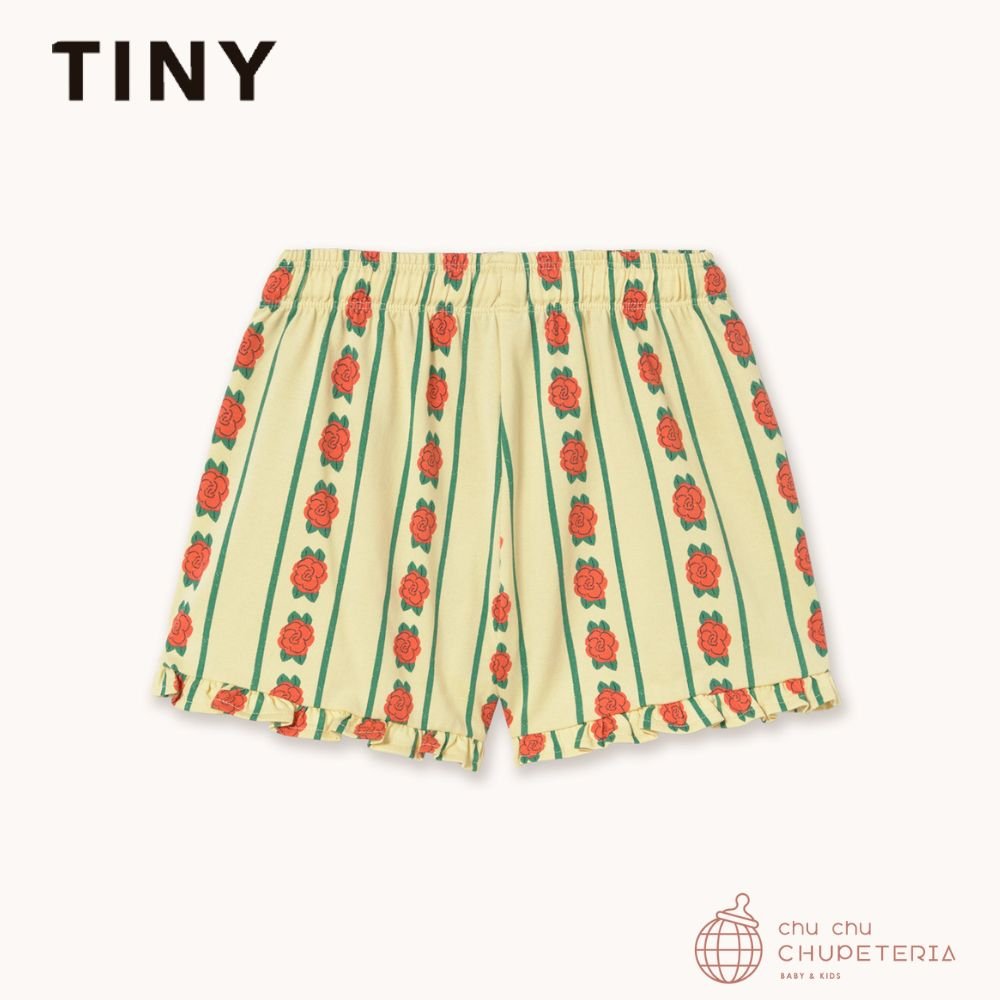 【TINYCOTTONS】[Drop 1] ROSE PATTERN SHORTS dusty yellow (26SS) _2 _ chu chu CHUPETERIA