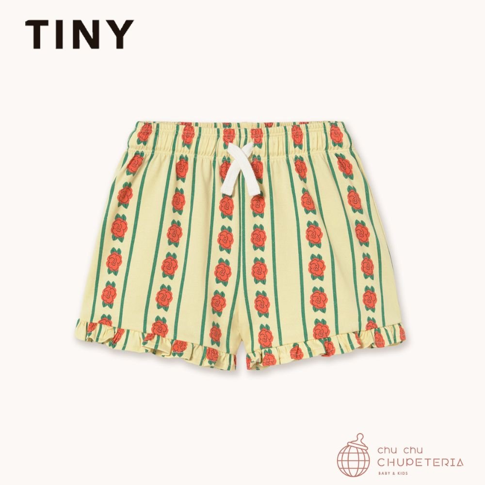 【TINYCOTTONS】[Drop 1] ROSE PATTERN SHORTS dusty yellow (26SS) _1 _ chu chu CHUPETERIA