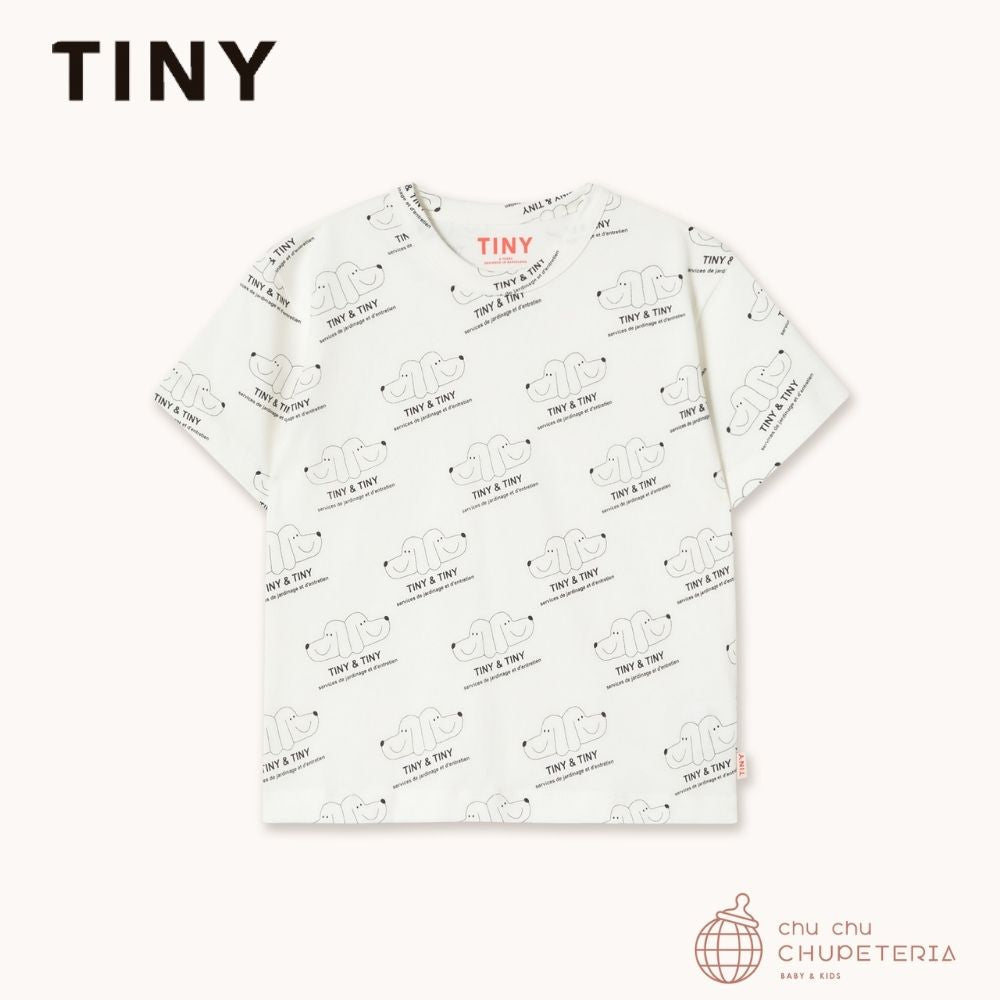 【TINYCOTTONS】[Drop 1] TINY & TINY KNITTED TEE off - white (26SS) _1 _ chu chu CHUPETERIA