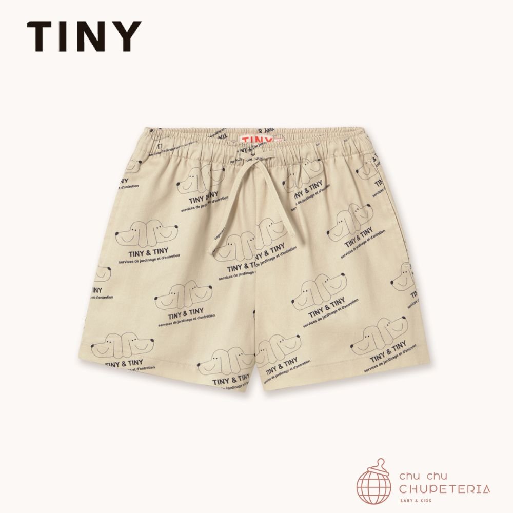 【TINYCOTTONS】[Drop 1] TINY & TINY TWILL SHORTS dark vanilla (26SS) _1 _ chu chu CHUPETERIA