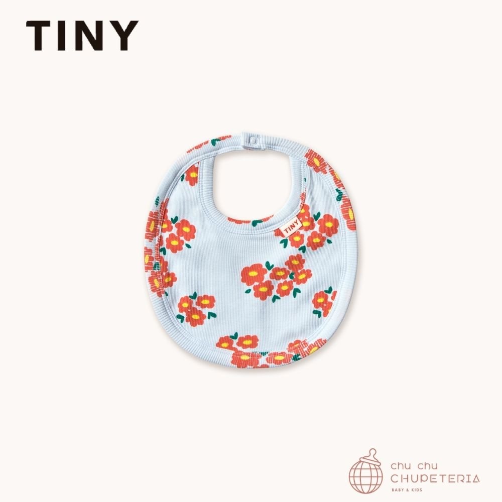 【TINYCOTTONS】[DROP 2] BLOSSOMS RIB BIB ice blue _1 _ chu chu CHUPETERIA