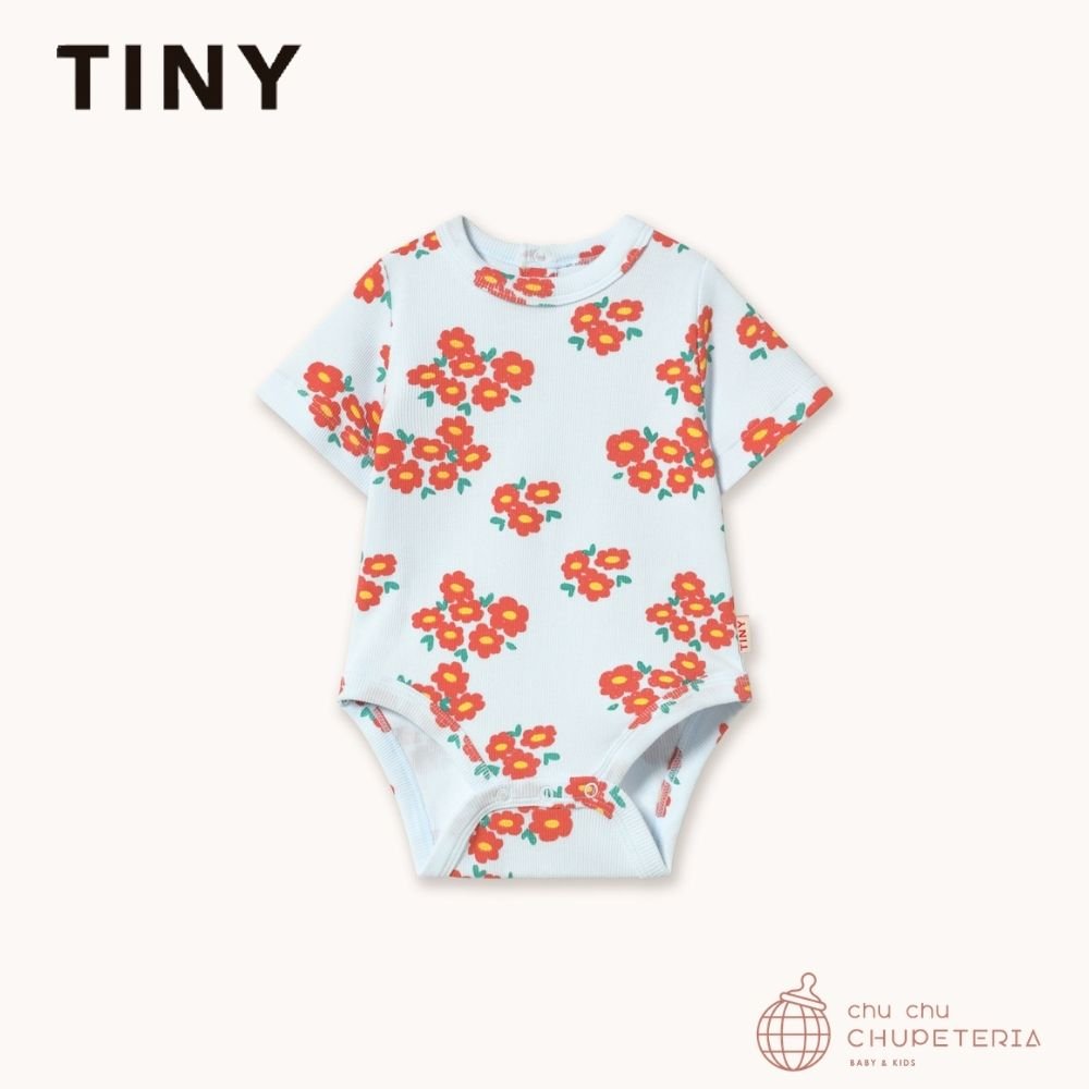 【TINYCOTTONS】[DROP 2] BLOSSOMS RIB BODY ice blue (26SS) _1 _ chu chu CHUPETERIA