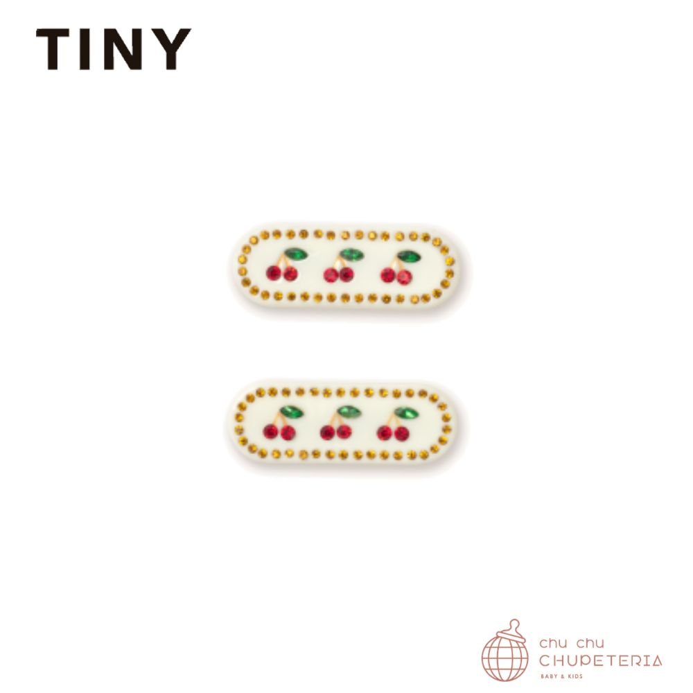 【TINYCOTTONS】[DROP 2] CHERRIES HAIR CLIPS SET off - white _1 _ chu chu CHUPETERIA
