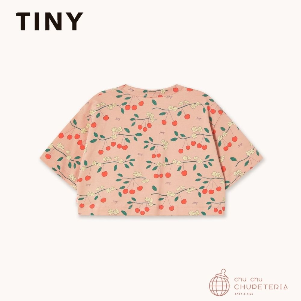 【TINYCOTTONS】[DROP 2] CHERRY TREES CROP TEE wild rose (26SS) _2 _ chu chu CHUPETERIA
