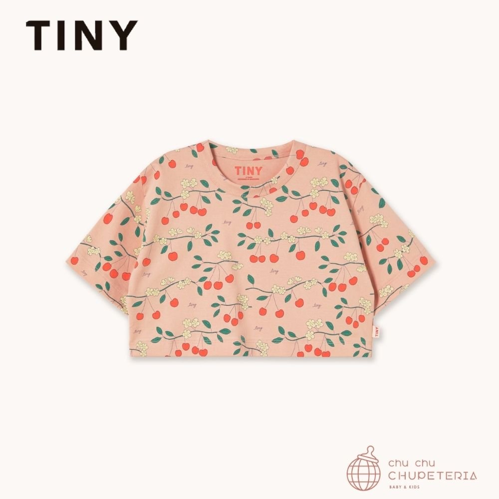 【TINYCOTTONS】[DROP 2] CHERRY TREES CROP TEE wild rose (26SS) _1 _ chu chu CHUPETERIA