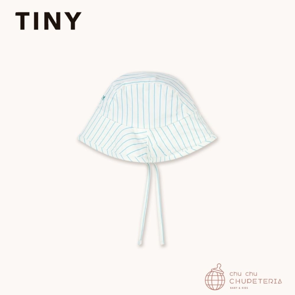 【TINYCOTTONS】[DROP 2] CYAN FINE STRIPES BUCKET HAT light cyan (26SS) _2 _ chu chu CHUPETERIA