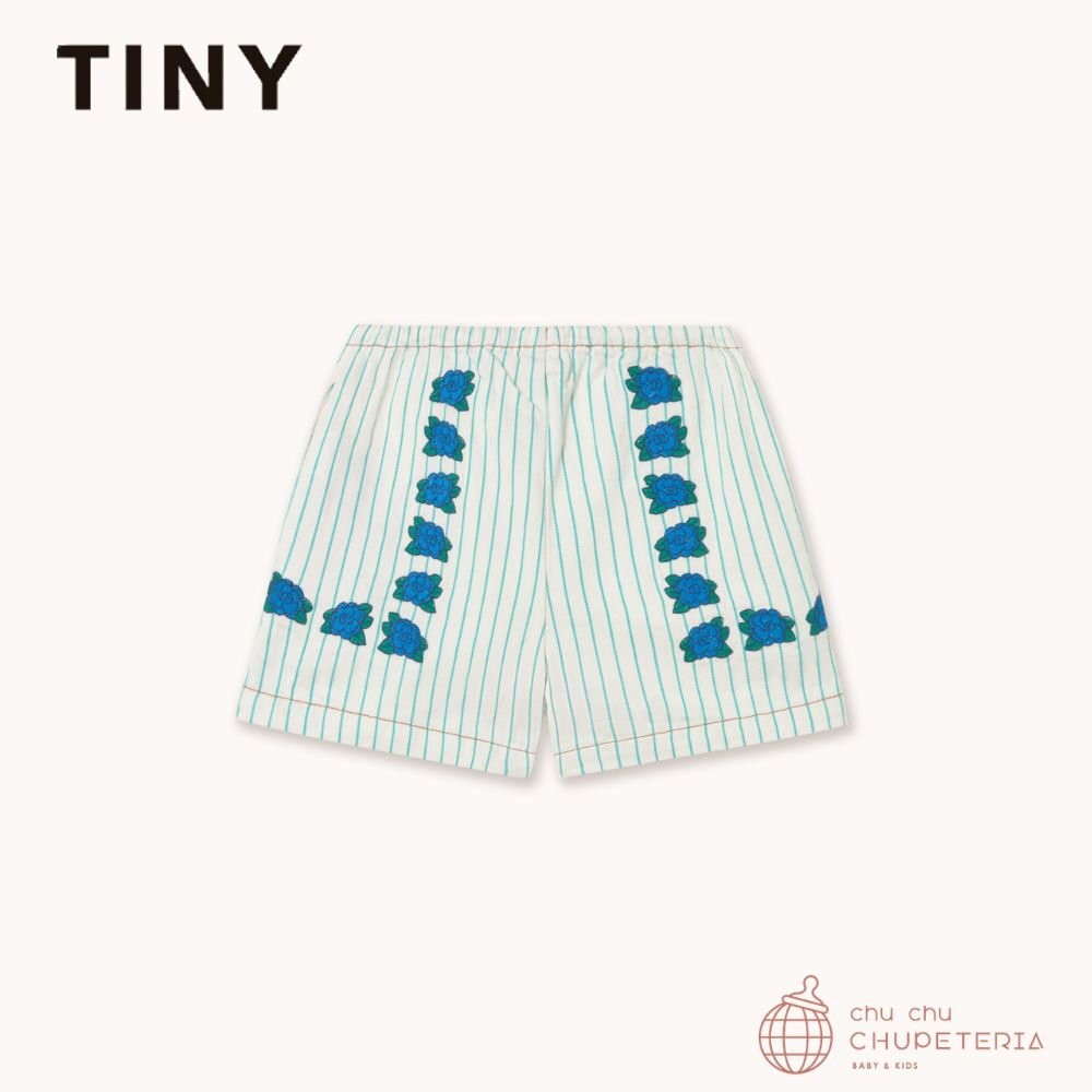 【TINYCOTTONS】[DROP 2] MINI BLUE FLOWERS SHORTS light cyan (26SS) _2 _ chu chu CHUPETERIA