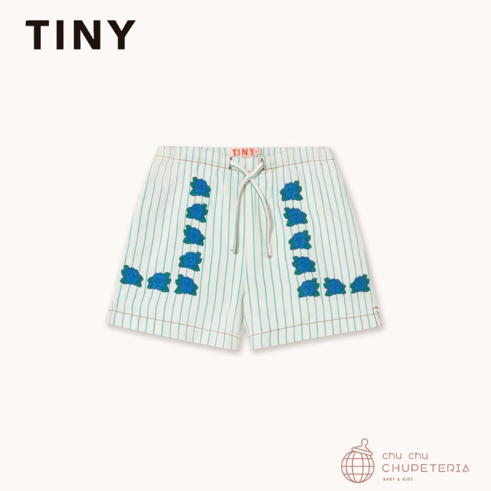【TINYCOTTONS】[DROP 2] MINI BLUE FLOWERS SHORTS light cyan (26SS) _1 _ chu chu CHUPETERIA
