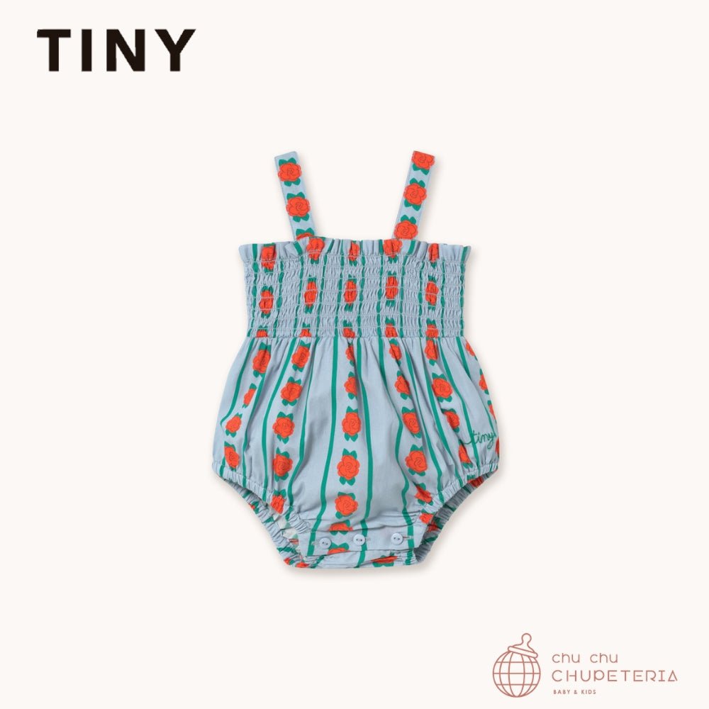 【TINYCOTTONS】[DROP 2] ROSE PATTERN BODY washed blue (26SS) _1 _ chu chu CHUPETERIA
