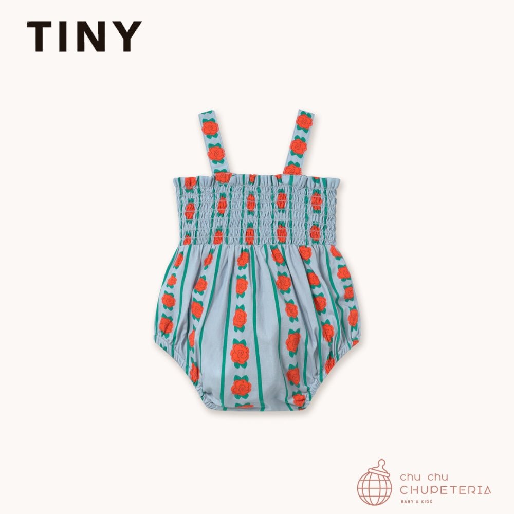 【TINYCOTTONS】[DROP 2] ROSE PATTERN BODY washed blue (26SS) _2 _ chu chu CHUPETERIA