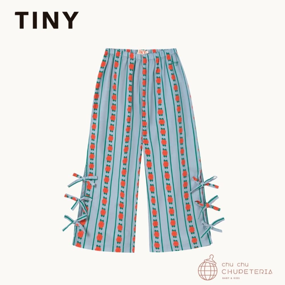 【TINYCOTTONS】[DROP 2] ROSE PATTERN PANT washed blue (26SS) _1 _ chu chu CHUPETERIA