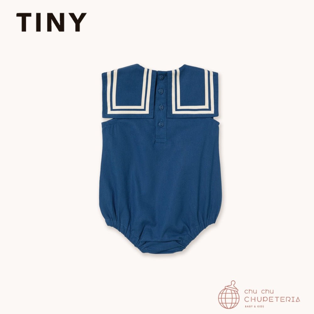 【TINYCOTTONS】[DROP 2] STRIPES LINEN BODY light navy (26SS) _2 _ chu chu CHUPETERIA