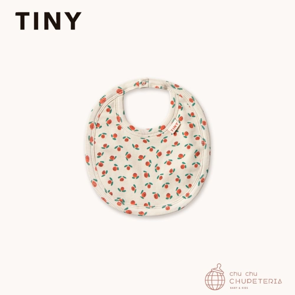 【TINYCOTTONS】[DROP 2] TINY ROSES RIB BIB off - white _1 _ chu chu CHUPETERIA