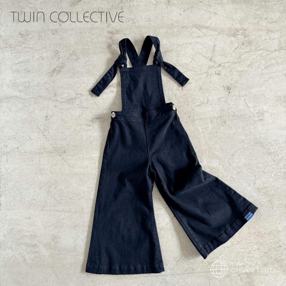 【TWIN COLLECTIVE】BIRKIN BELLS OVERALL - BLACK (26SS) _1 _ chu chu CHUPETERIA