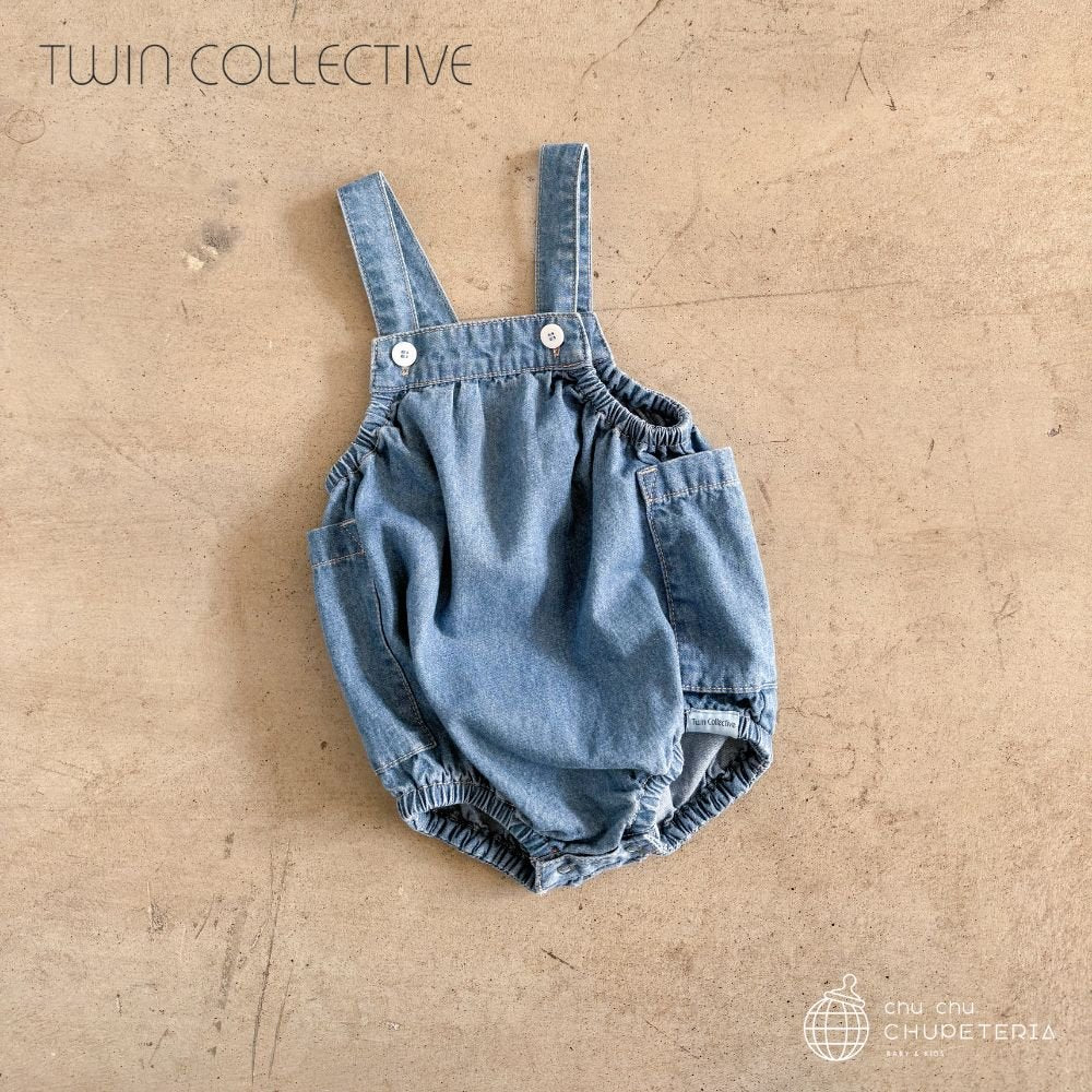 【TWIN COLLECTIVE】BLONDIE BUBBLE ROMPER - BLUE TIDE (26SS) _1 _ chu chu CHUPETERIA