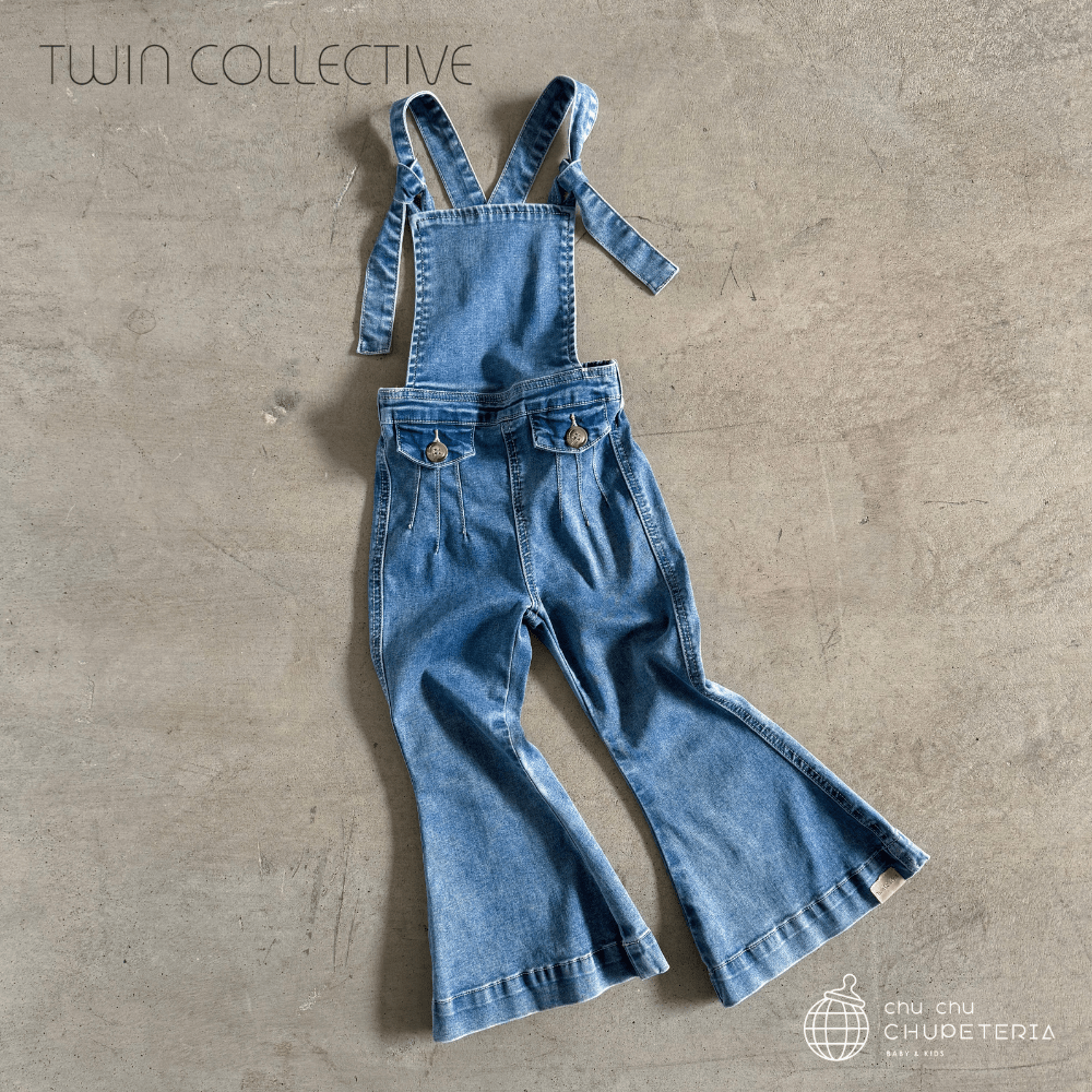 【TWIN COLLECTIVE】FARRAH FLARE OVERALL - SUNRAY BLUE (26SS) _1 _ chu chu CHUPETERIA