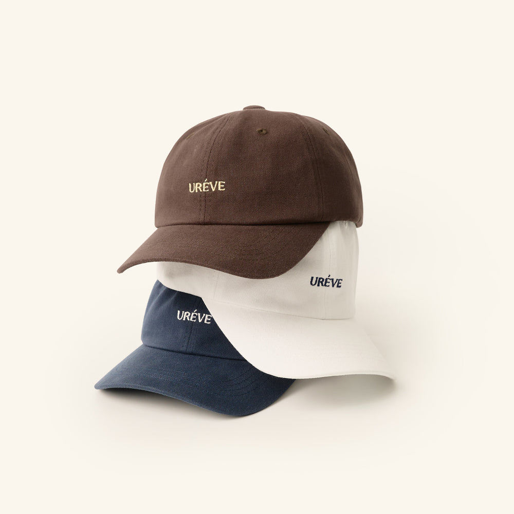 【UREVE】 Ball Cap - Ivory / Brown / Navy