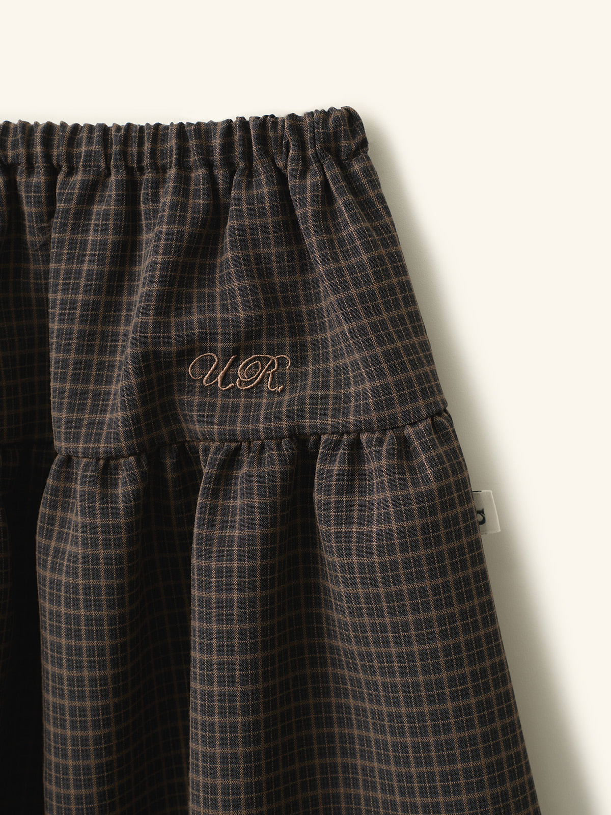 【UREVE】 Cottage long skirt - Check ディテール