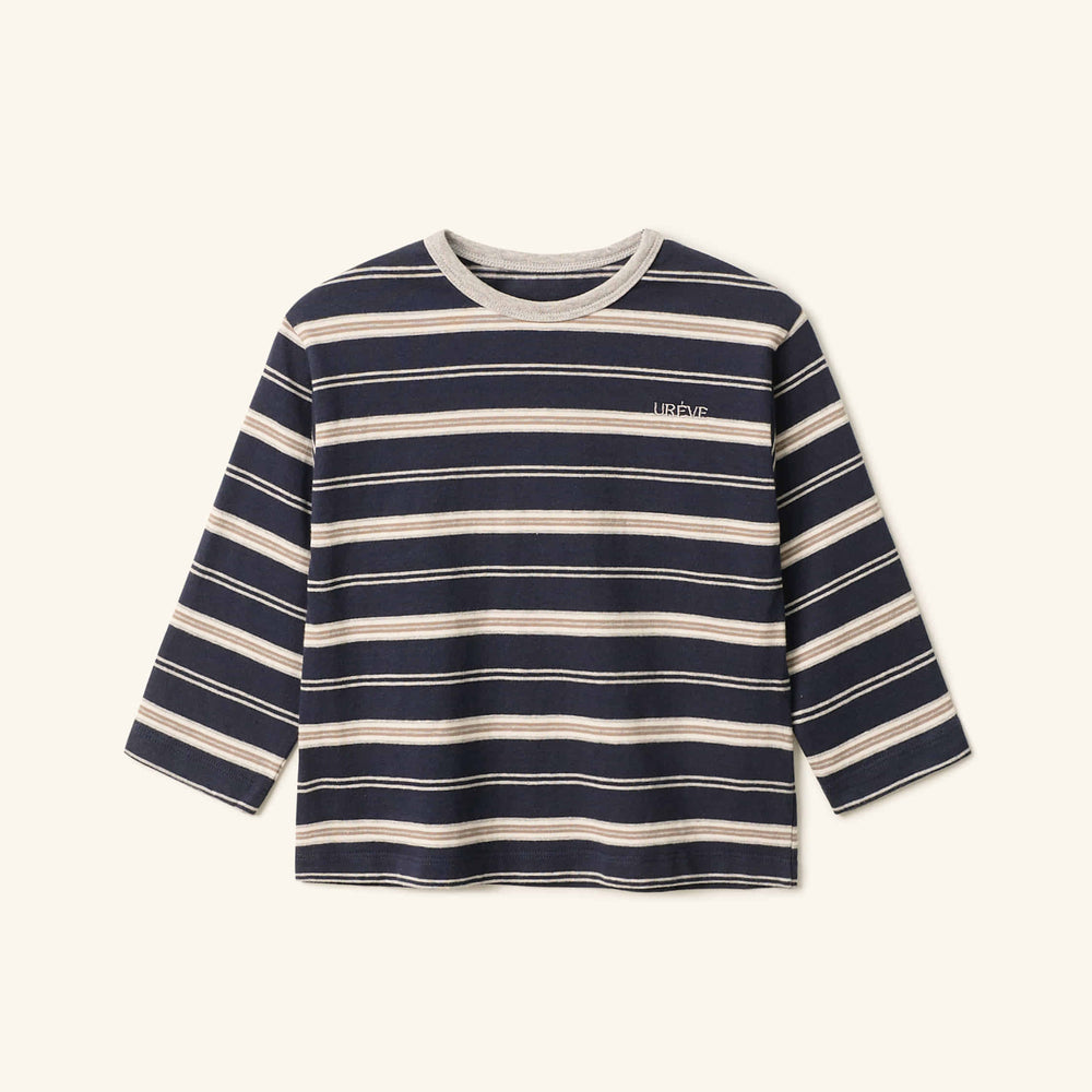 【UREVE】 Daz stripe tee - Navy Stripe