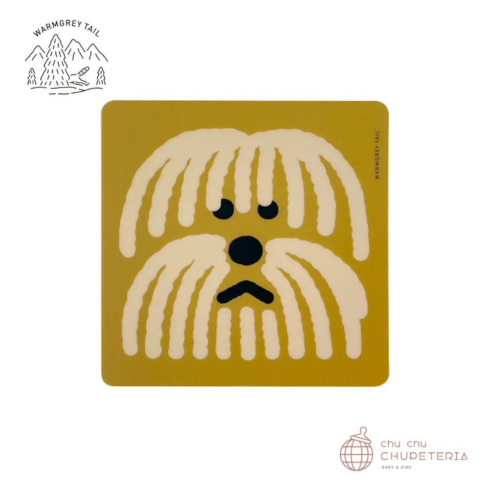 《送料無料》【WARMGREY TAIL】 Fluffy Dog Mouse Pad - DARK YELLOW _1 _ chu chu CHUPETERIA