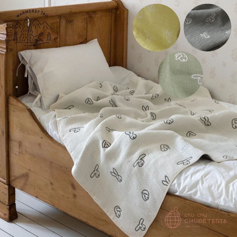 《送料無料》【WARMGREY TAIL】BUNNY BUNNY COTTON MODAL BLANKET (3色) _1 _ chu chu CHUPETERIA