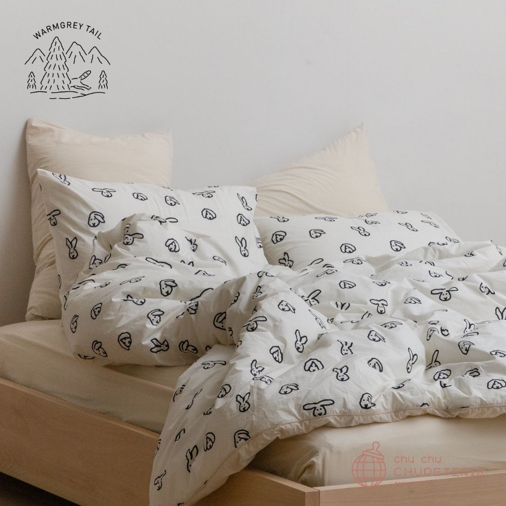 《送料無料》【WARMGREY TAIL】BUNNY BUNNY DUVET COVER _1 _ chu chu CHUPETERIA