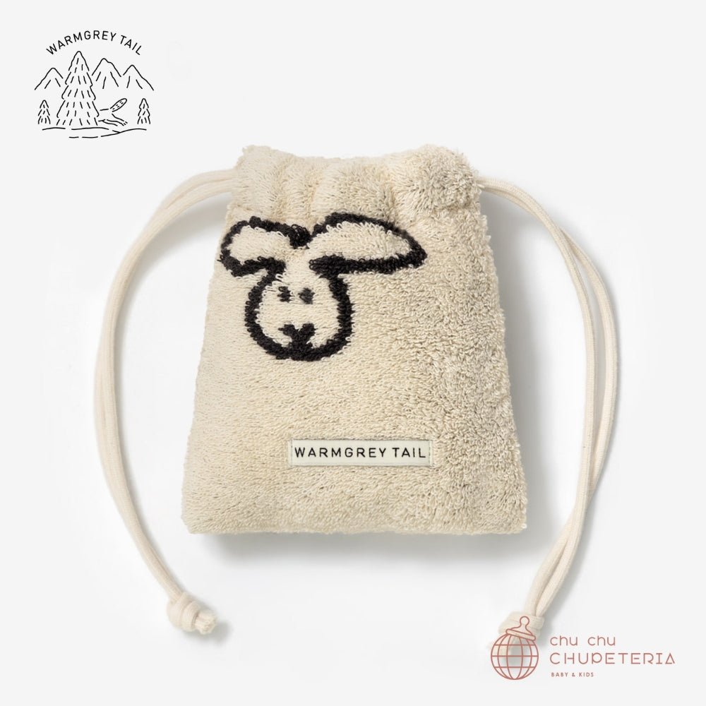 《送料無料》【WARMGREY TAIL】Bunny Bunny Terry Pouch - Cream _1 _ chu chu CHUPETERIA