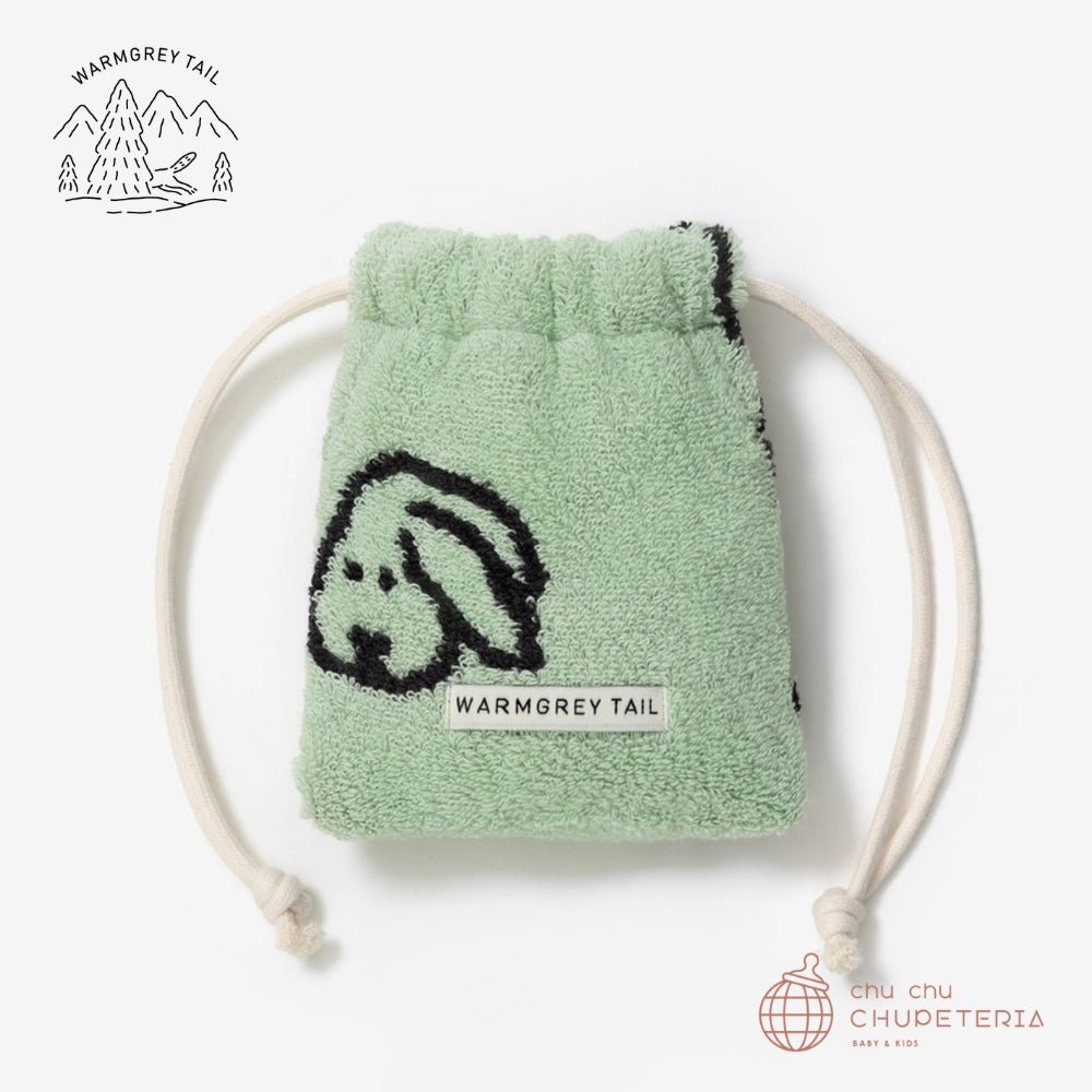 《送料無料》【WARMGREY TAIL】Bunny Bunny Terry Pouch - Mint _1 _ chu chu CHUPETERIA