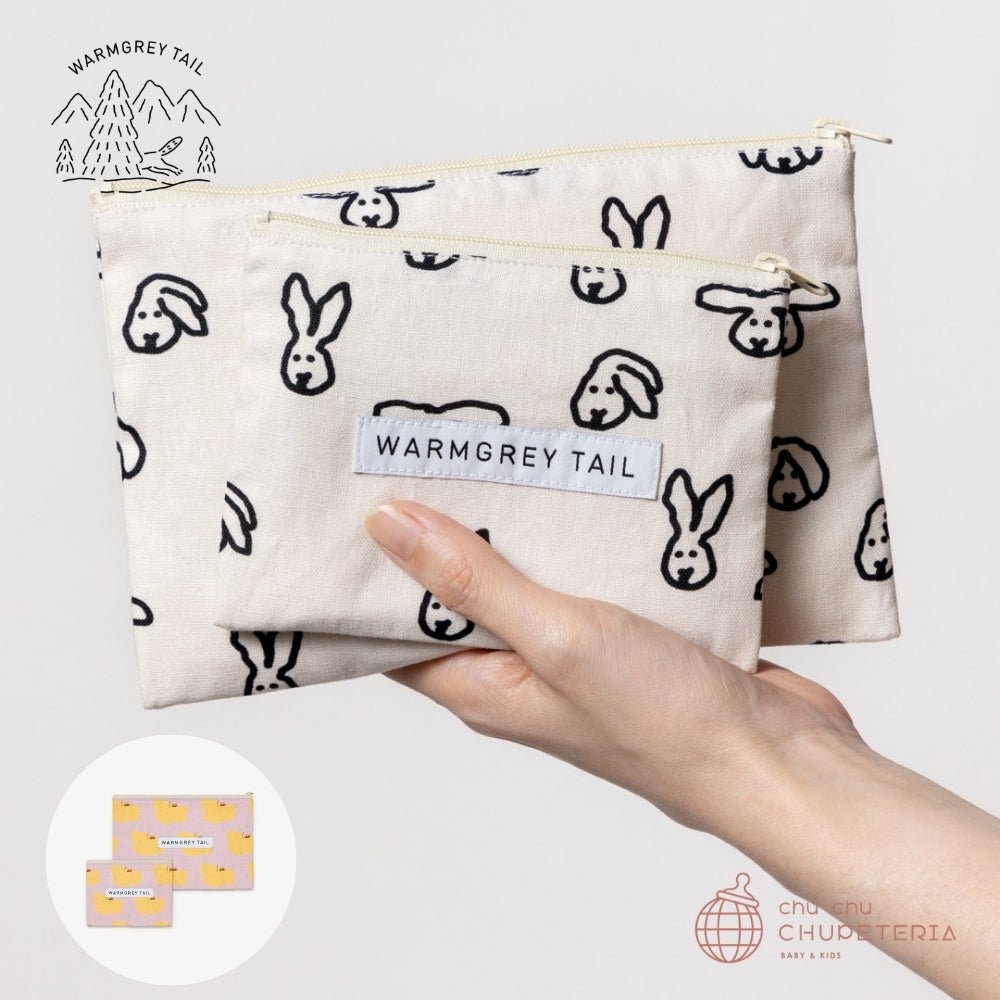 《送料無料》【WARMGREY TAIL】FLAT POUCH (2色) _1 _ chu chu CHUPETERIA