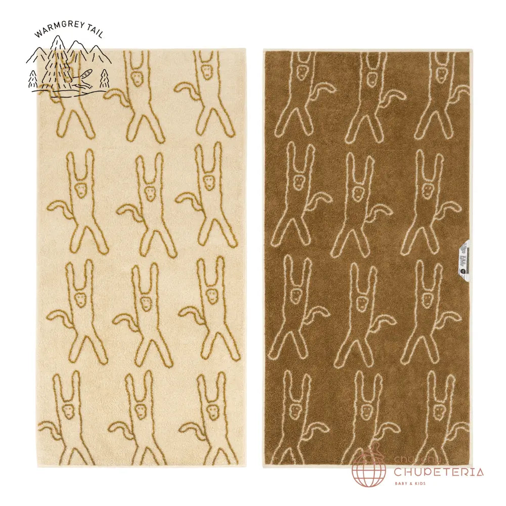《送料無料》【WARMGREY TAIL】MONKEY FACE TOWEL - IVORY _2 _ chu chu CHUPETERIA