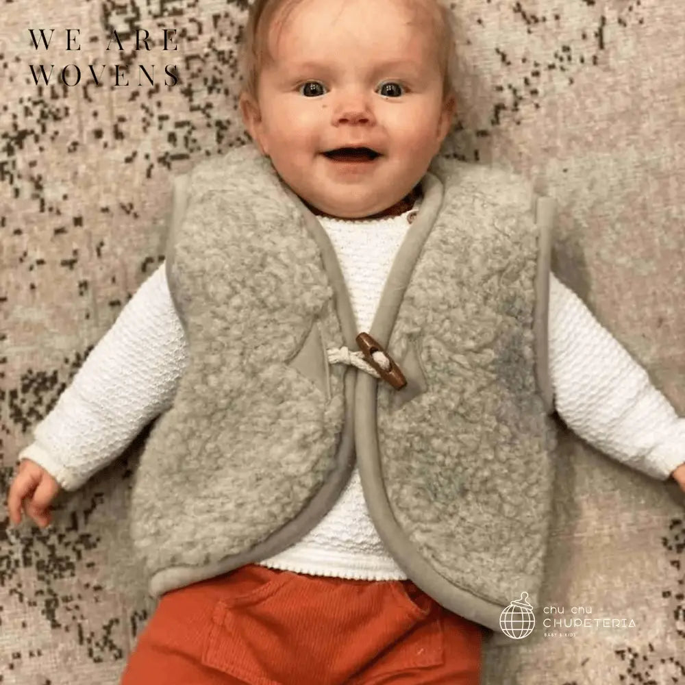 【We Are Wovens】Wool bodywarmer - Earl Grey _1 _ chu chu CHUPETERIA