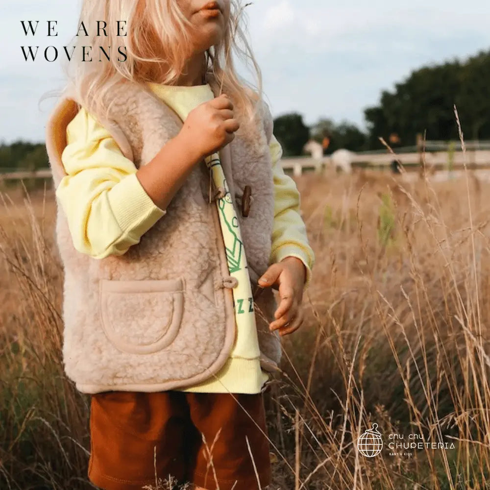 【We Are Wovens】Wool bodywarmer - Latte _2 _ chu chu CHUPETERIA