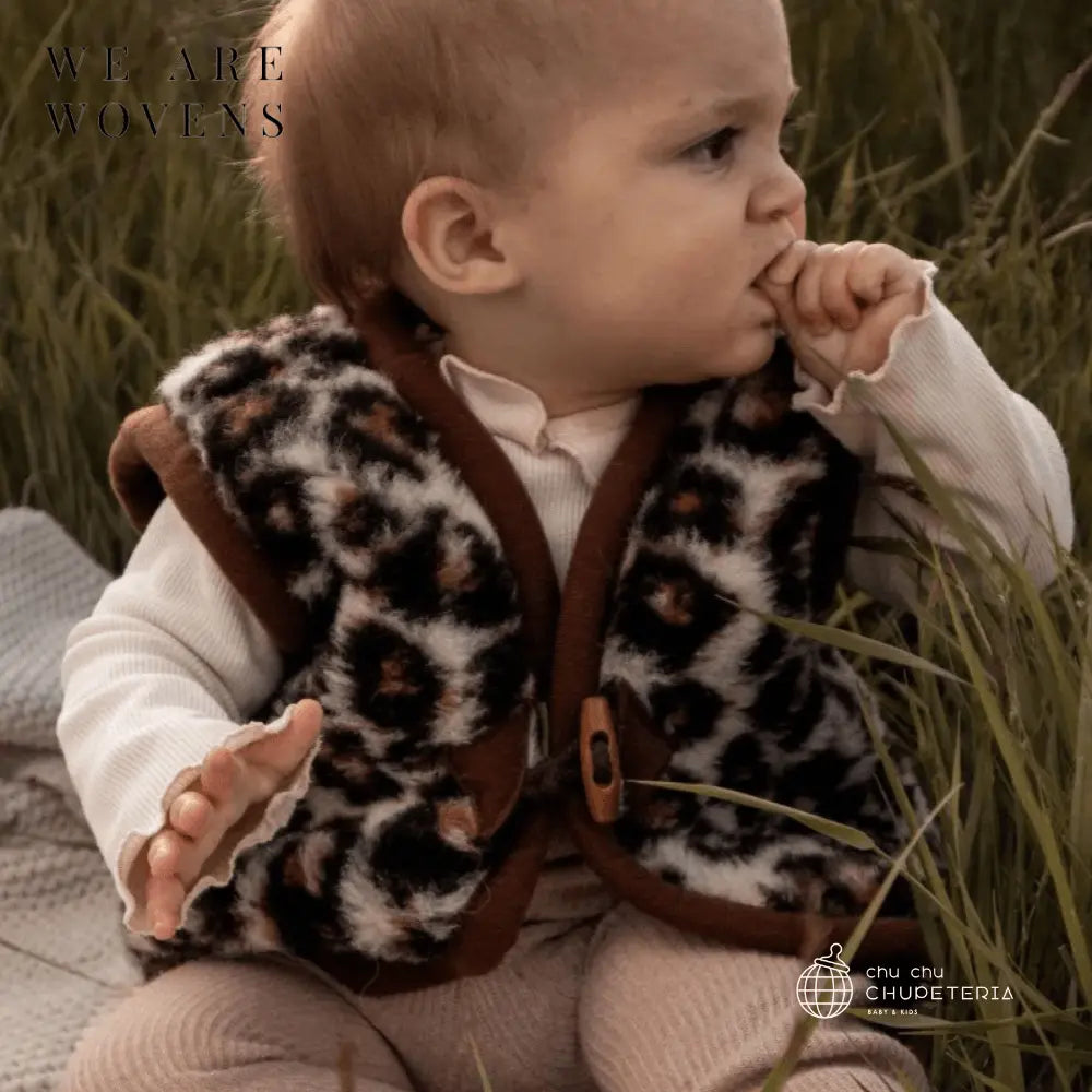 【We Are Wovens】Wool bodywarmer - Leopard _1 _ chu chu CHUPETERIA